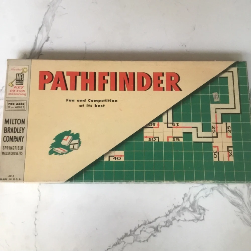 Pathfinder Board Game Milton Bradley Classic Strategy Complete VTG 1954 MB #4416